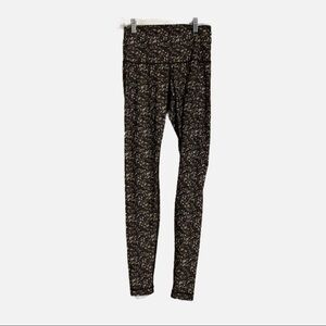 Lululemon Leggings Brown sequins print Shine tight (roll down) shimmy shimmer
